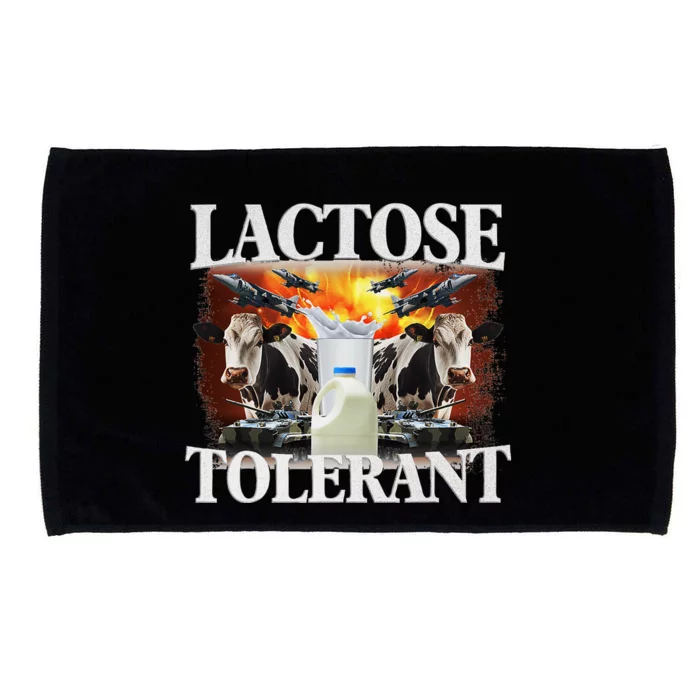 Lactose Tolerant Funny Trending Meme Microfiber Hand Towel