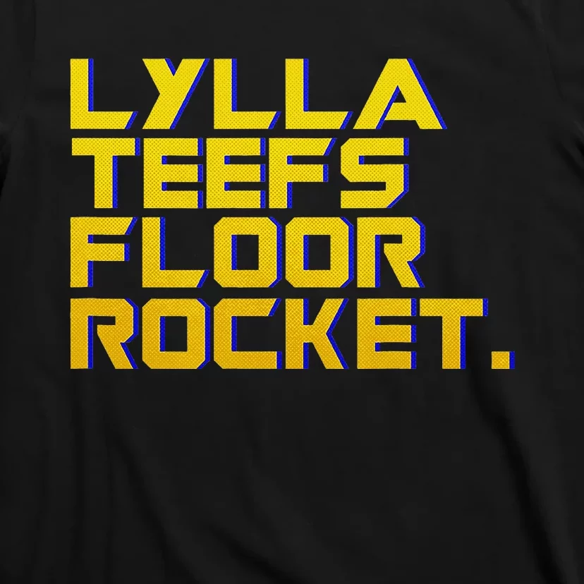 Lylla Teefs Floor & Rocket. Vol 3 Retro Galaxy Style T-Shirt