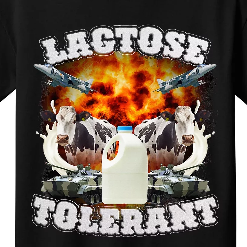 Lactose Tolerant Funny Trending Kids T-Shirt