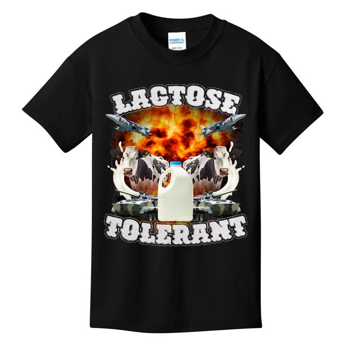 Lactose Tolerant Funny Trending Kids T-Shirt