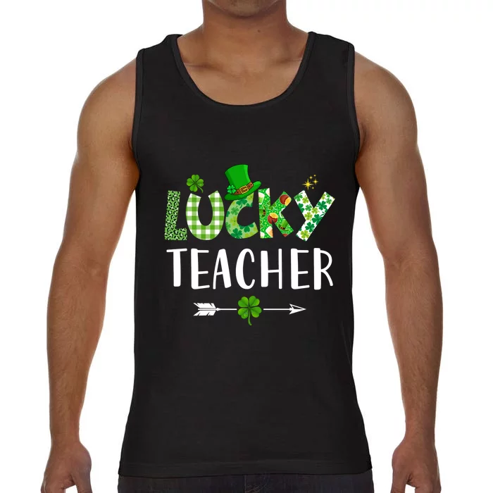 Lucky Teacher Funny St Comfort Colors® Tank Top