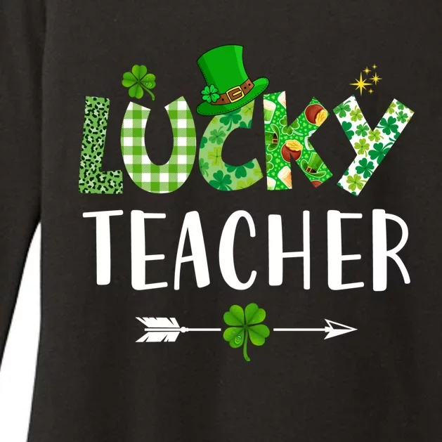 Lucky Teacher Funny St Womens CVC Long Sleeve Shirt