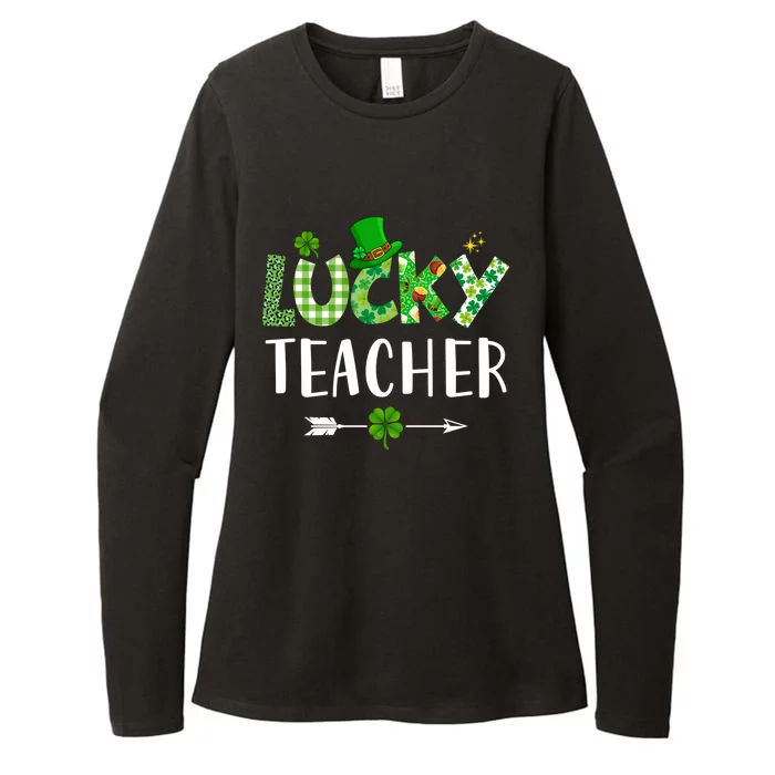 Lucky Teacher Funny St Womens CVC Long Sleeve Shirt