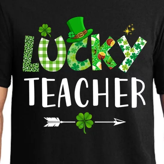 Lucky Teacher Funny St Pajama Set