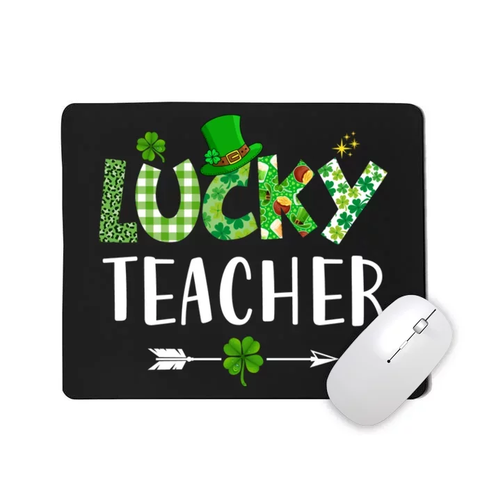 Lucky Teacher Funny St Mousepad