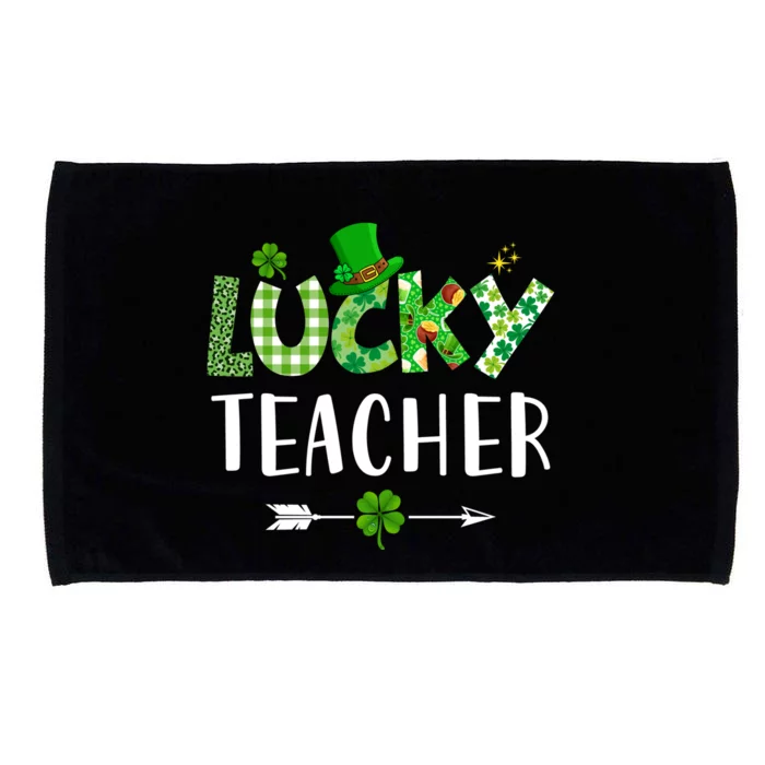 Lucky Teacher Funny St Microfiber Hand Towel