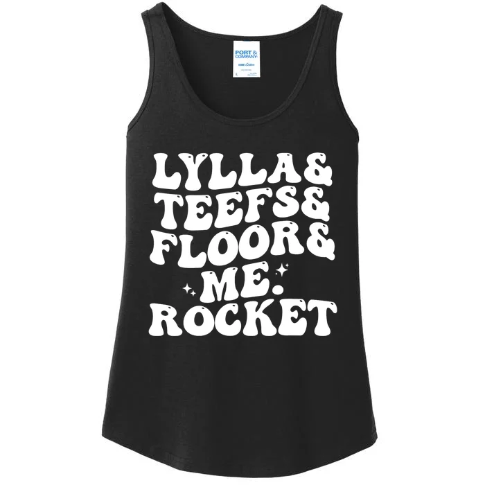 Lylla Teefs Floor And Me. Rocket Ladies Essential Tank