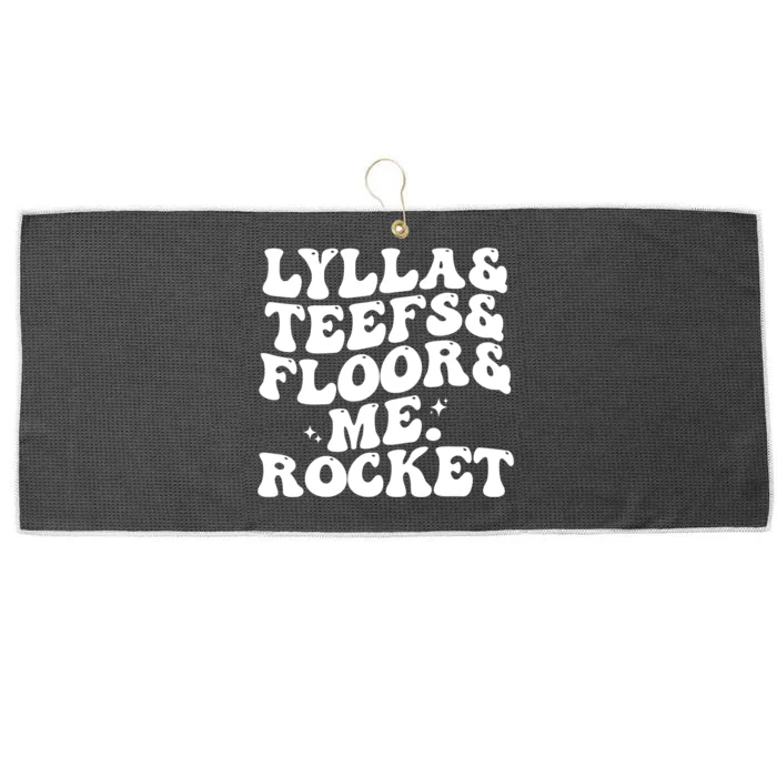 Lylla Teefs Floor And Me. Rocket Large Microfiber Waffle Golf Towel