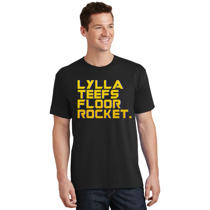 Lylla Teefs Floor & Rocket. Vol 3 Retro Galaxy Style T-Shirt