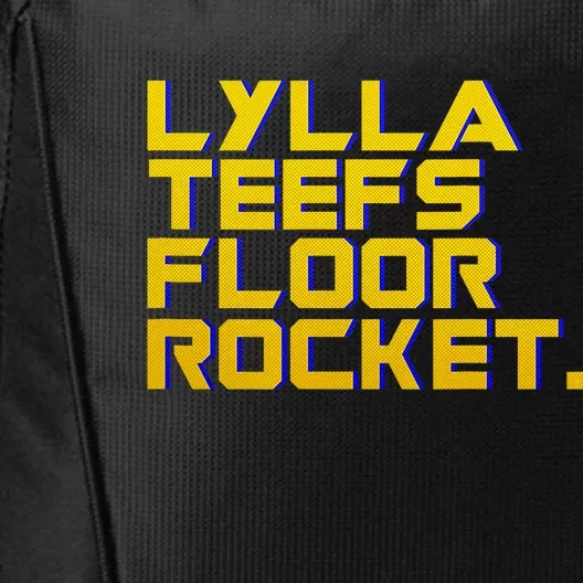 Lylla Teefs Floor & Rocket. Vol 3 Retro Galaxy Style City Backpack