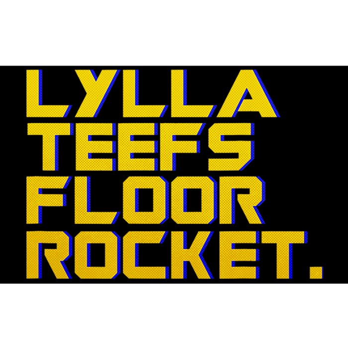 Lylla Teefs Floor & Rocket. Vol 3 Retro Galaxy Style Bumper Sticker