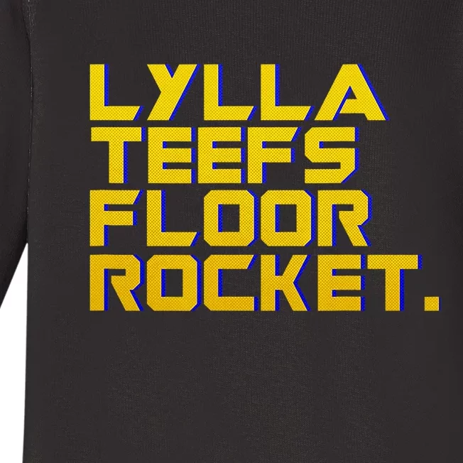 Lylla Teefs Floor & Rocket. Vol 3 Retro Galaxy Style Baby Long Sleeve Bodysuit