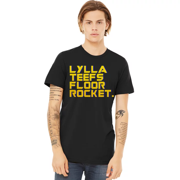 Lylla Teefs Floor & Rocket. Vol 3 Retro Galaxy Style Premium T-Shirt