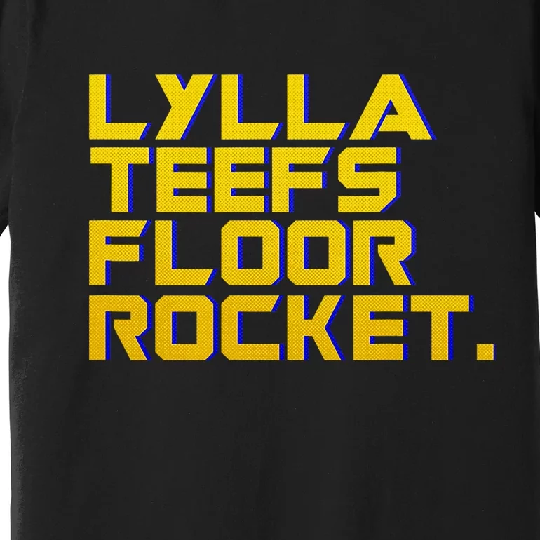 Lylla Teefs Floor & Rocket. Vol 3 Retro Galaxy Style Premium T-Shirt