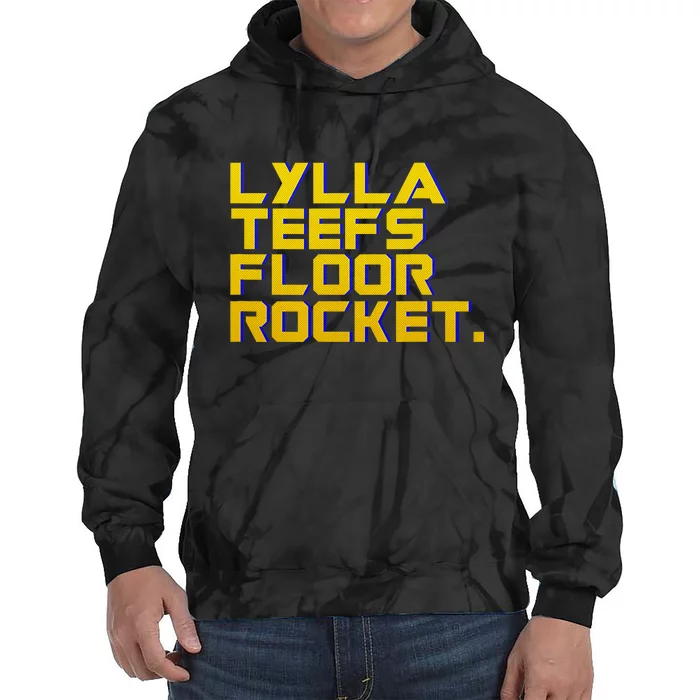 Lylla Teefs Floor & Rocket. Vol 3 Retro Galaxy Style Tie Dye Hoodie