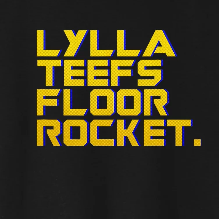 Lylla Teefs Floor & Rocket. Vol 3 Retro Galaxy Style Women's Crop Top Tee