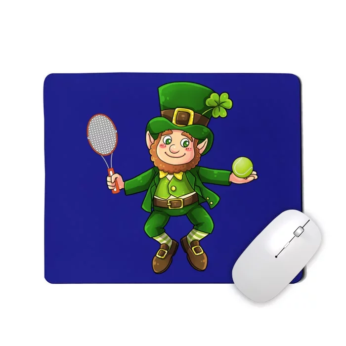 Leprechaun Tennis Funny St Patricks Day Sports Gift Mousepad