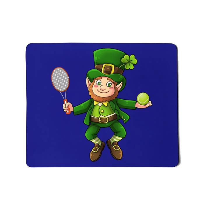 Leprechaun Tennis Funny St Patricks Day Sports Gift Mousepad