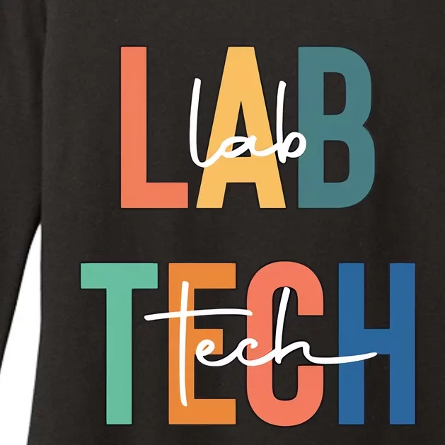 Lab Tech Funny Lab Week Laboratory Scientist Medical Technologist Womens CVC Long Sleeve Shirt