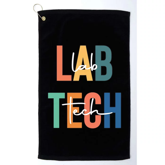 Lab Tech Funny Lab Week Laboratory Scientist Medical Technologist Platinum Collection Golf Towel