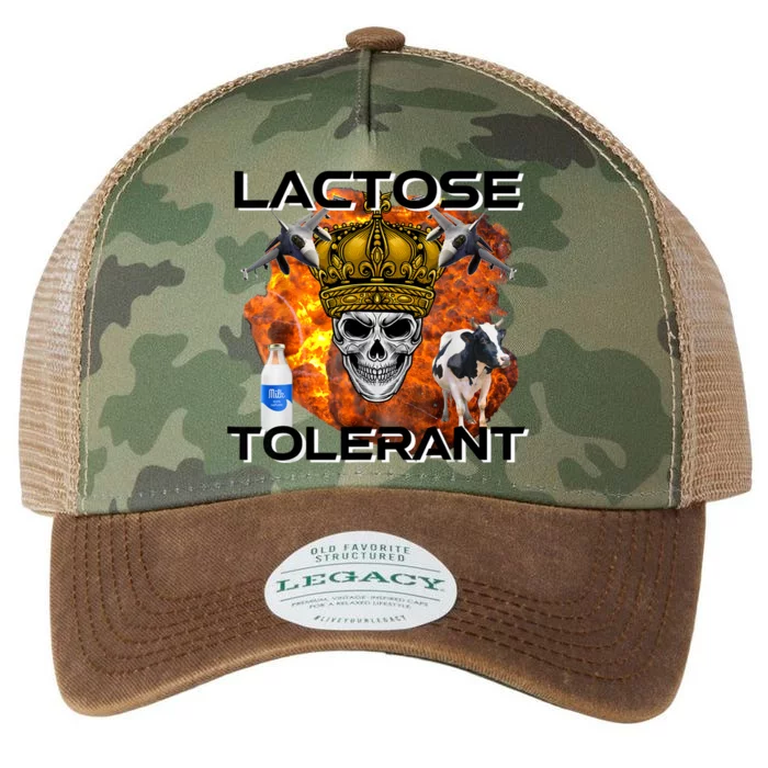 Lactose Tolerant Funny Trendy Design Meme Legacy Tie Dye Trucker Hat