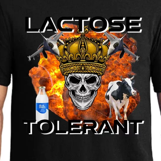 Lactose Tolerant Funny Trendy Design Meme Pajama Set