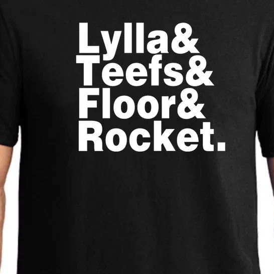 Lylla & Teefs & Floor & Rocket Pajama Set