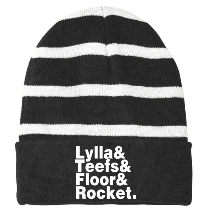 Lylla & Teefs & Floor & Rocket Striped Beanie with Solid Band