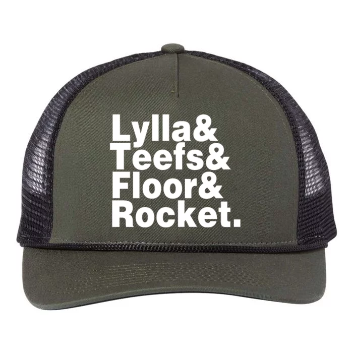 Lylla & Teefs & Floor & Rocket Retro Rope Trucker Hat Cap