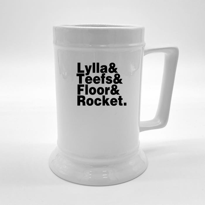 Lylla & Teefs & Floor & Rocket Front & Back Beer Stein