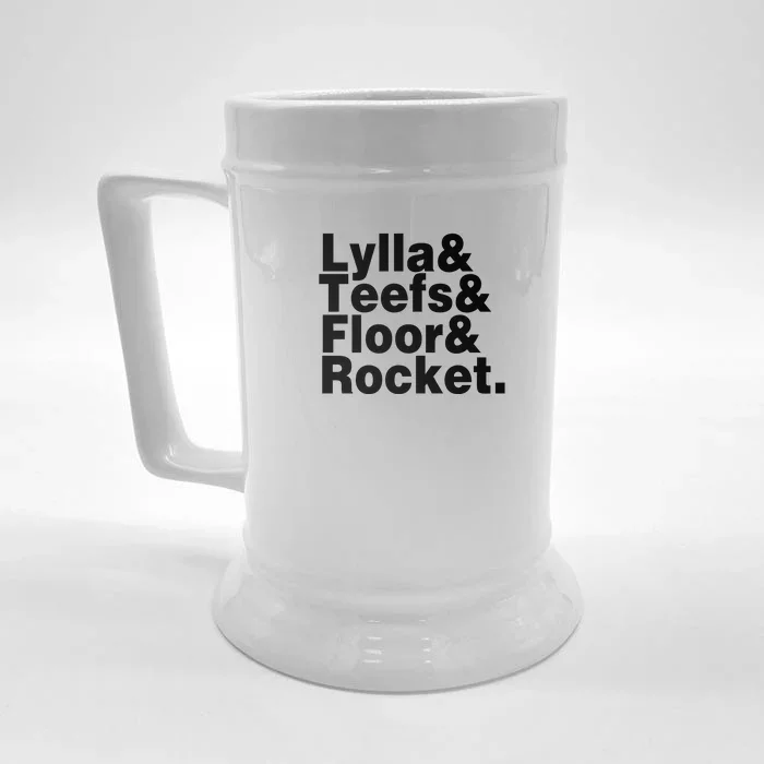 Lylla & Teefs & Floor & Rocket Front & Back Beer Stein