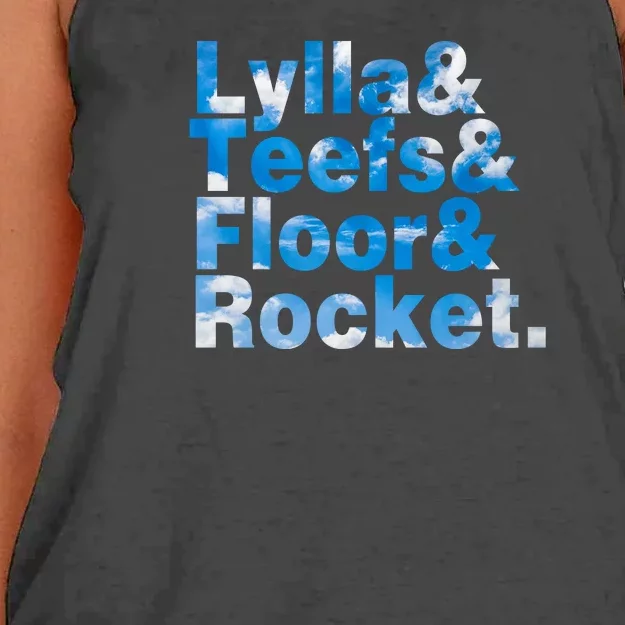 Lylla & Teefs & Floor & Rocket Women's Knotted Racerback Tank