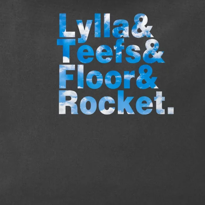 Lylla & Teefs & Floor & Rocket Zip Tote Bag