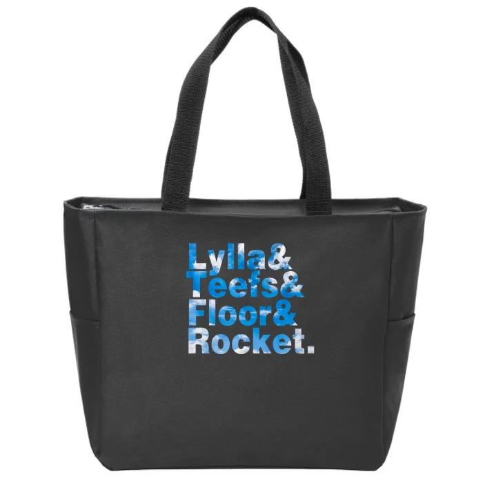 Lylla & Teefs & Floor & Rocket Zip Tote Bag