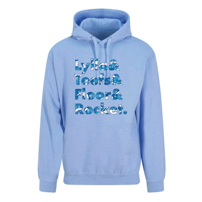 Lylla & Teefs Floor Rocket Unisex Surf Hoodie