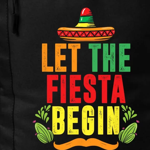 Let The Fiesta Begin Sombrero Mexico Mexican Fiesta Daily Commute Backpack