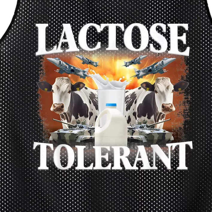 Lactose Tolerant Funny Trending Meme Mesh Reversible Basketball Jersey Tank