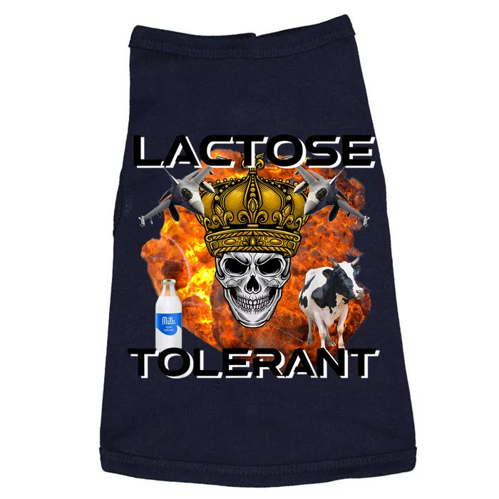 Lactose Tolerant Funny Trendy Design Meme Doggie Tank