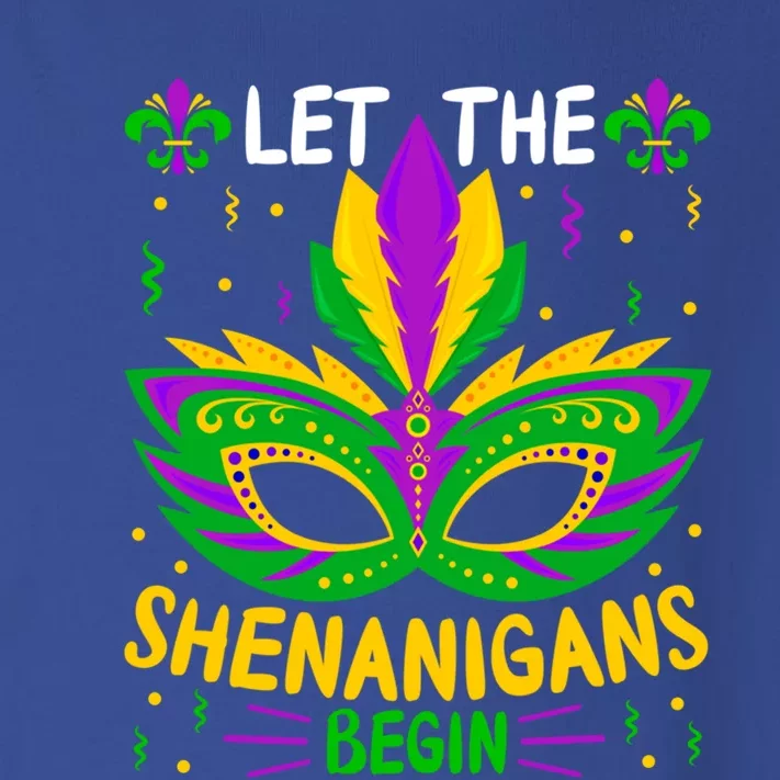 Let The Funny Shenanigans Begin Carnival Mardi Gras Cool Gift Toddler Long Sleeve Shirt