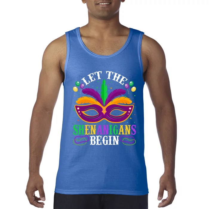 Let The Funny Shenanigans Begin Carnival Mardi Gras Gift Tank Top