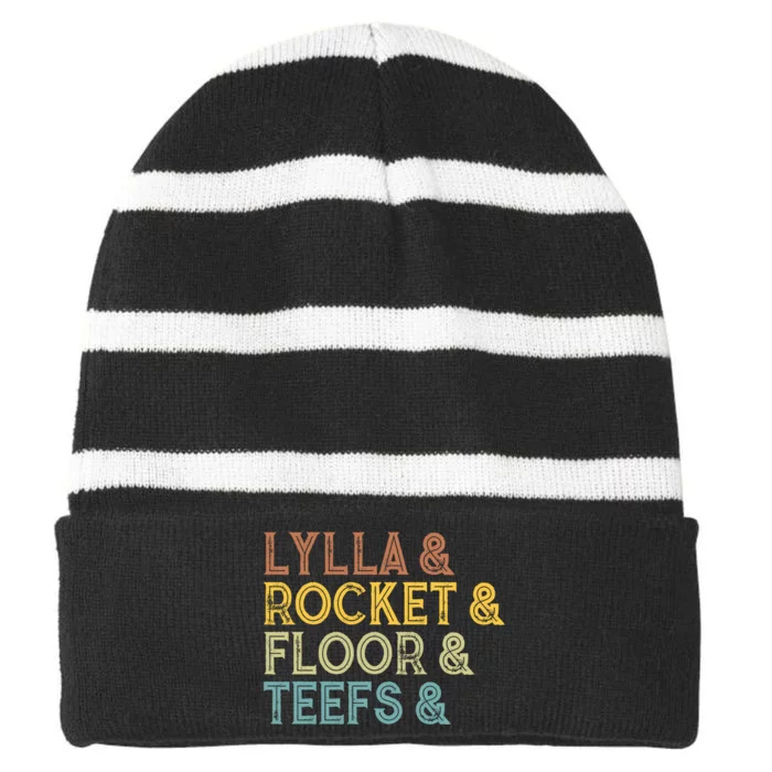 Lylla & Teefs Floor Rocket Striped Beanie with Solid Band