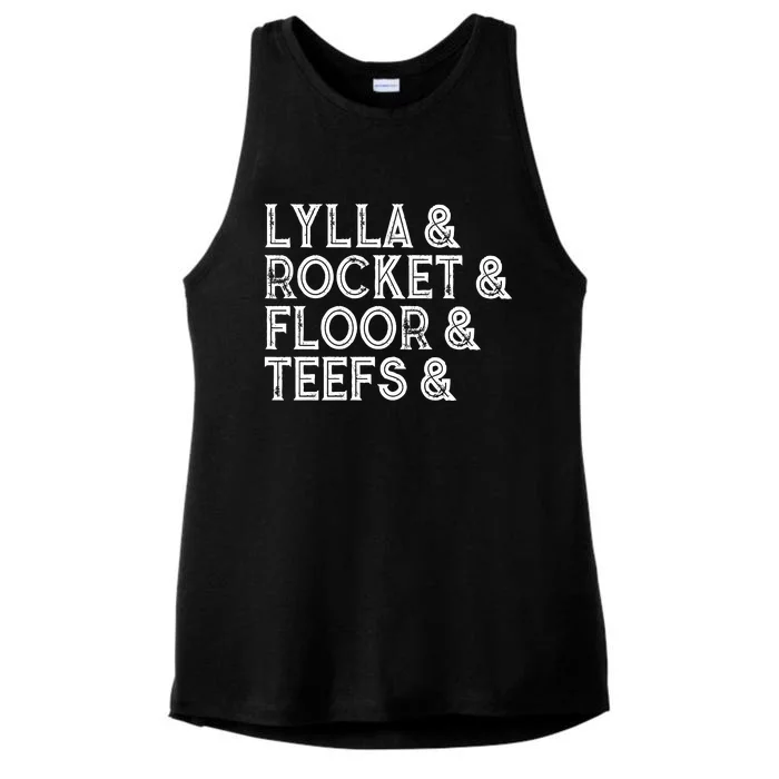 Lylla & Teefs Floor Rocket Ladies Tri-Blend Wicking Tank