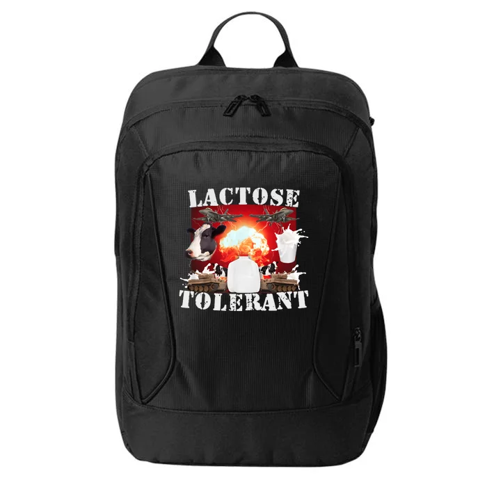 Lactose Tolerant Funny Meme Trendy Design City Backpack