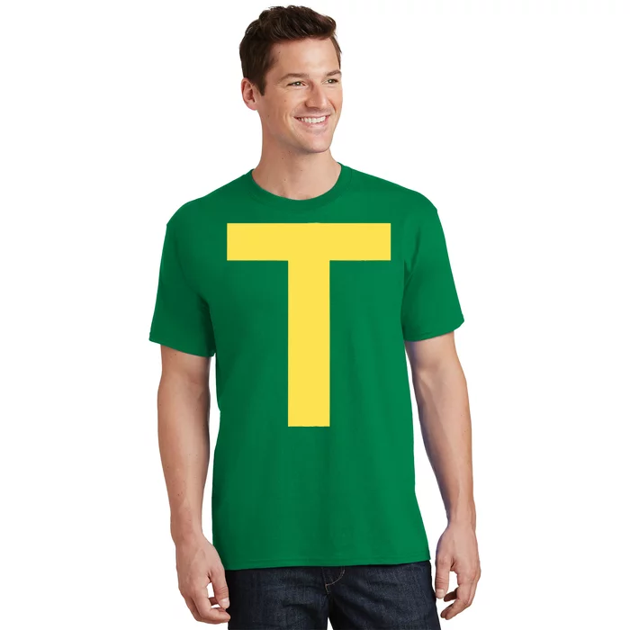 Letter T Funny Chipmunk Group Matching Halloween Costume T-Shirt