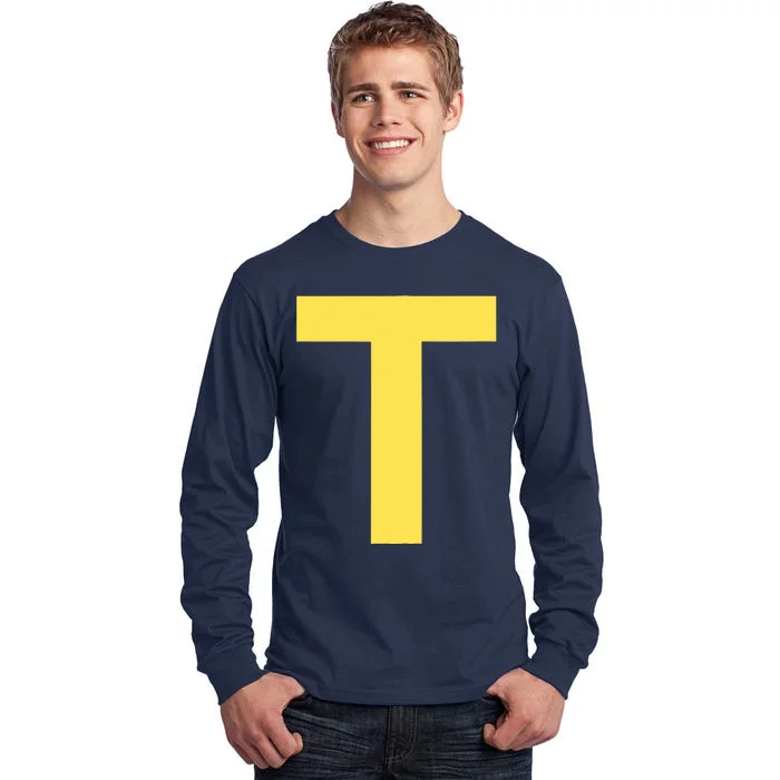 Letter T Funny Chipmunk Group Matching Halloween Costume Tall Long Sleeve T-Shirt