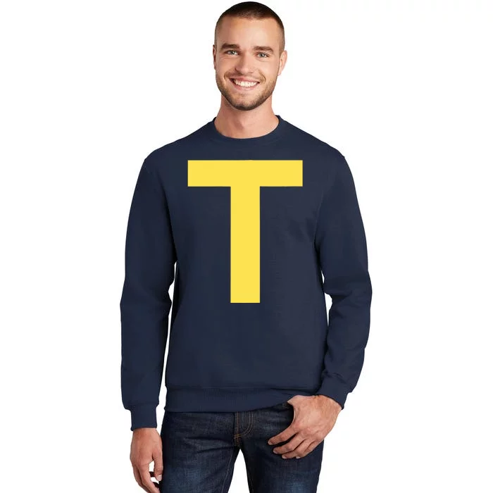 Letter T Funny Chipmunk Group Matching Halloween Costume Tall Sweatshirt