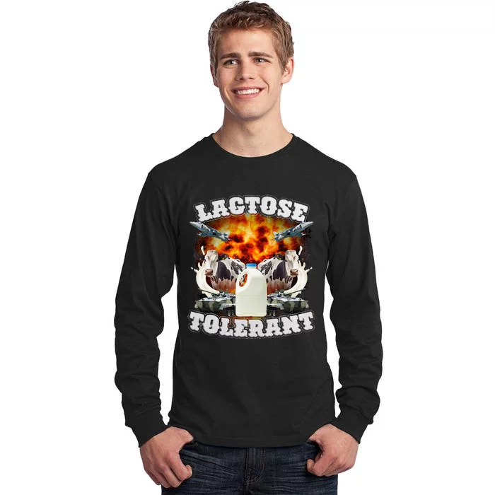 Lactose Tolerant Funny Trending Meme Tall Long Sleeve T-Shirt