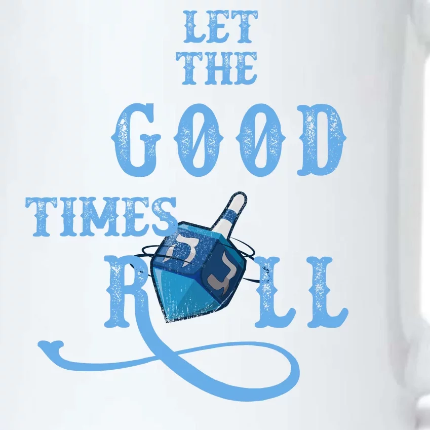 Let The Good Times Roll Raglan Hanukkah Black Color Changing Mug