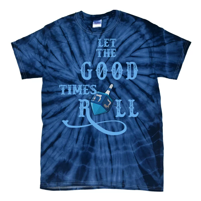 Let The Good Times Roll Raglan Hanukkah Tie-Dye T-Shirt