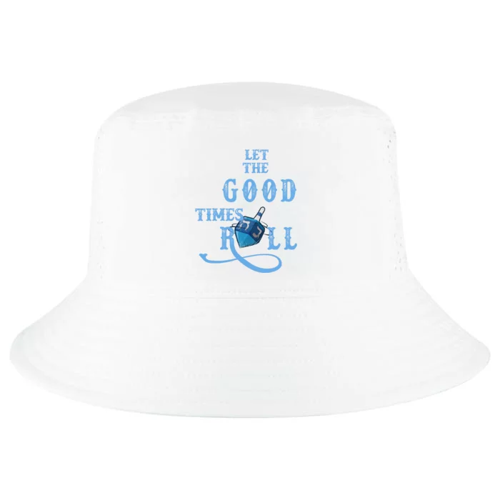 Let The Good Times Roll Raglan Hanukkah Cool Comfort Performance Bucket Hat